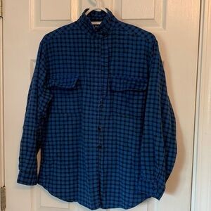 Black and blue checkered shirt